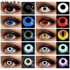 Цветные контактные линзы AMARA для глаз Аниме Косплей цветные линзы ed синие зеленые многоцветные контактные линзы ed линзы Красота Макияж
