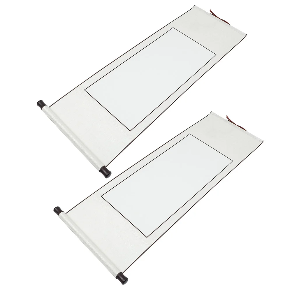 

2Pcs Blank Scroll Calligraphy Blank Scroll Hanging Scroll Painting Paper Chinese Calligraphy Paper