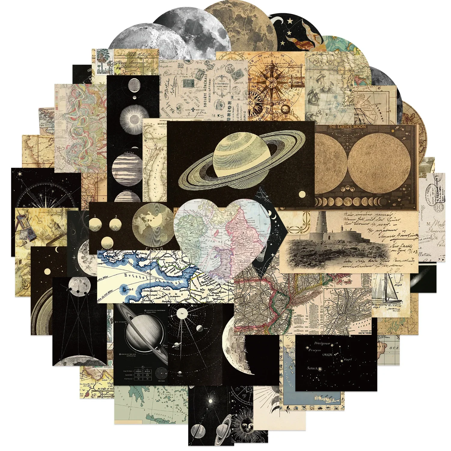 10/30/50 шт. ретро карта мира водостойкая наклейка в стиле граффити эстетическая