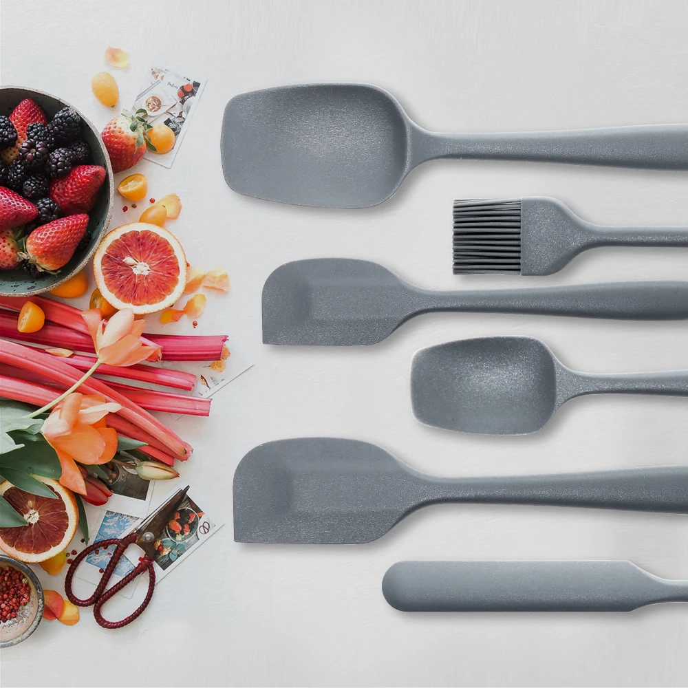 

Pro Grade Silicone Baking Utensil Set Kitchen Seamless Spatula Kit Bread Cake Cooking Mixing Scraper Food Grade Heat Resistant