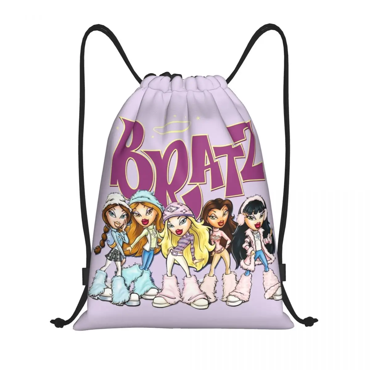

Cartoon Sexy Bratz Drawstring Backpack Bags Men Women Lightweight Cartoon Manga Anime Gym Sports Sackpack Sacks for Shopping
