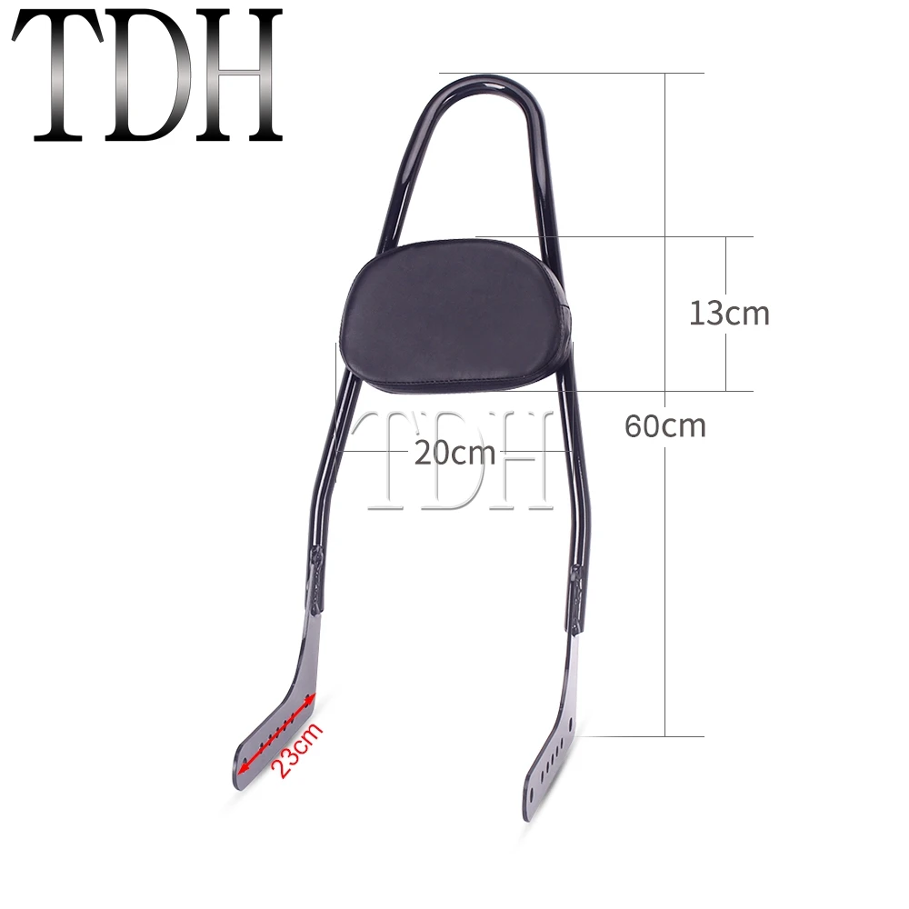 Кожаная подкладка для спинки Кафе Racer мотоцикла 22 дюйма Harley Softail Slim FLSL FXST Street Bob FXBB