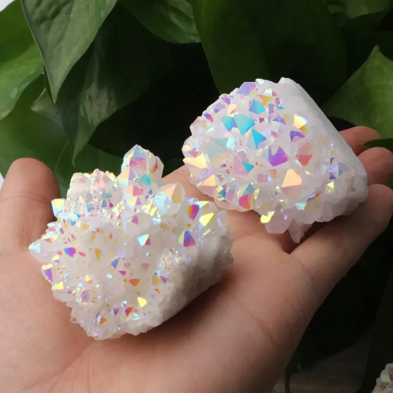

Белый кристалльный кластер кварца Angel Aura, Sisterstone