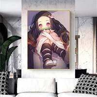 demon slayer anime poster nezuko prints classic japanese canvas painting living room decoration modern wall art home decor