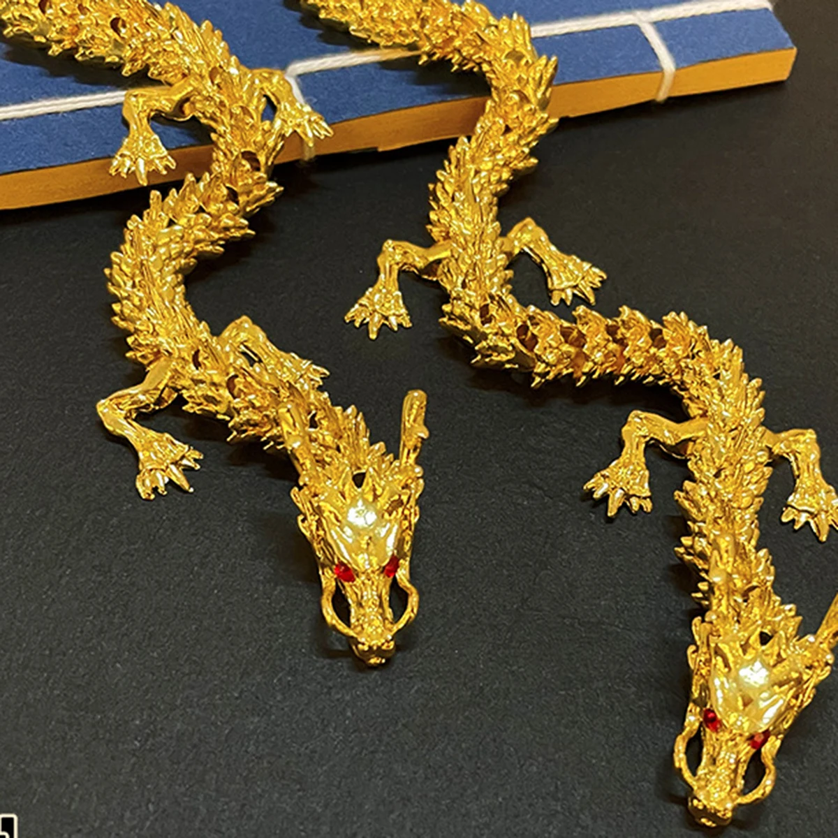 Латунный живой дракон старинный медный цвет декор зодиака поделки Настольная