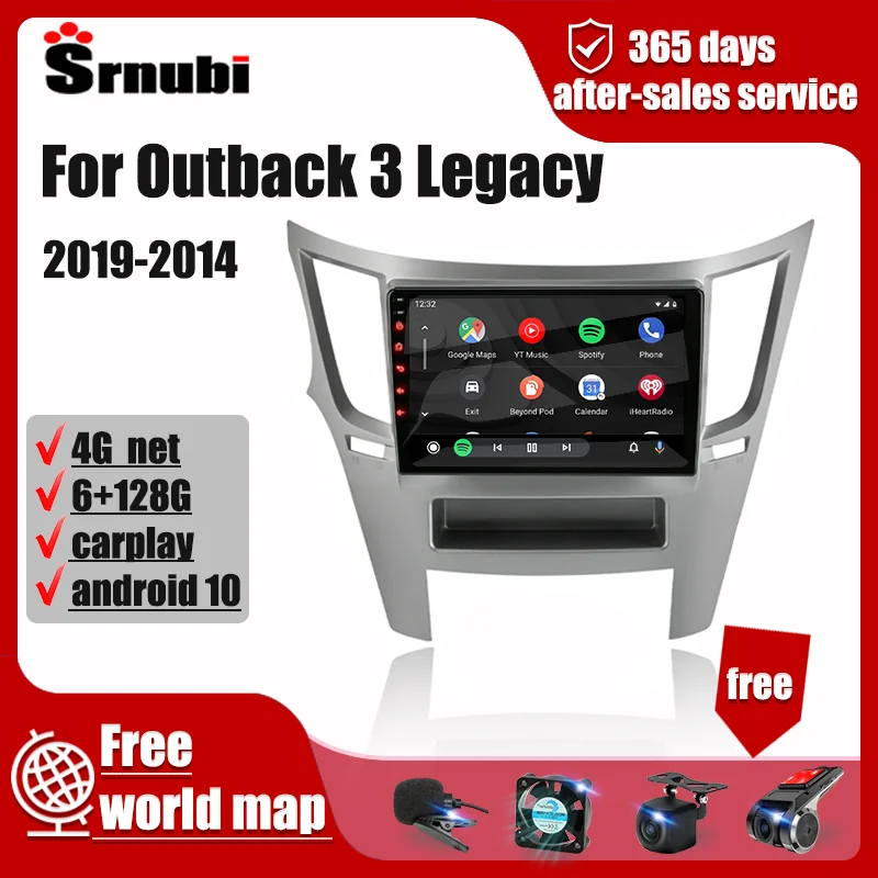Автомагнитола для Subaru Outback 4 Legacy 2009-2014 Android мультимедийная навигация 2din стерео DVD