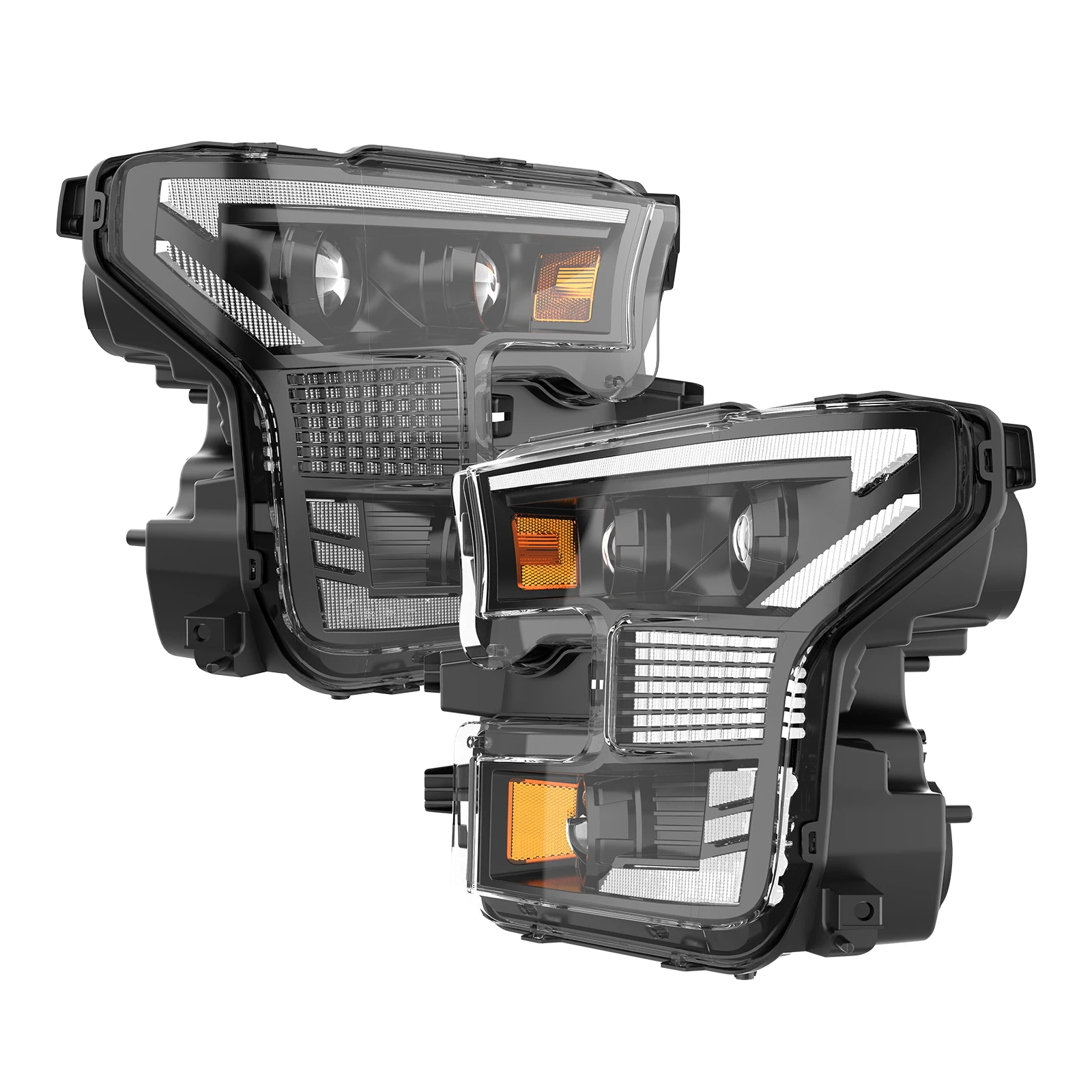 

LED Headlights for Ford F150 2015 2016 2017 Headlamps Assembly with Switchback Turn Signal 6000K LED DRL