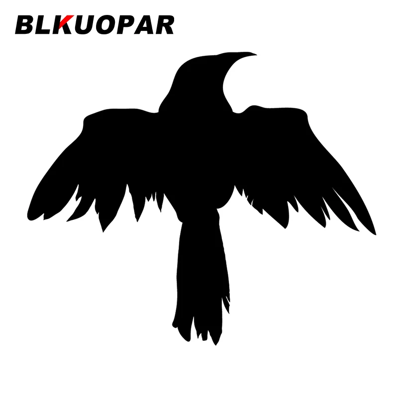 BLKUOPAR Ворон силуэт автомобильные наклейки высечки водонепроницаемые наклейки творческие окклюзии царапины декор для холодильника виниловая пленка для автомобиля интерьерные наклейки brawl stars ворон биби рико дэррил карл мортис макс и поко na0002