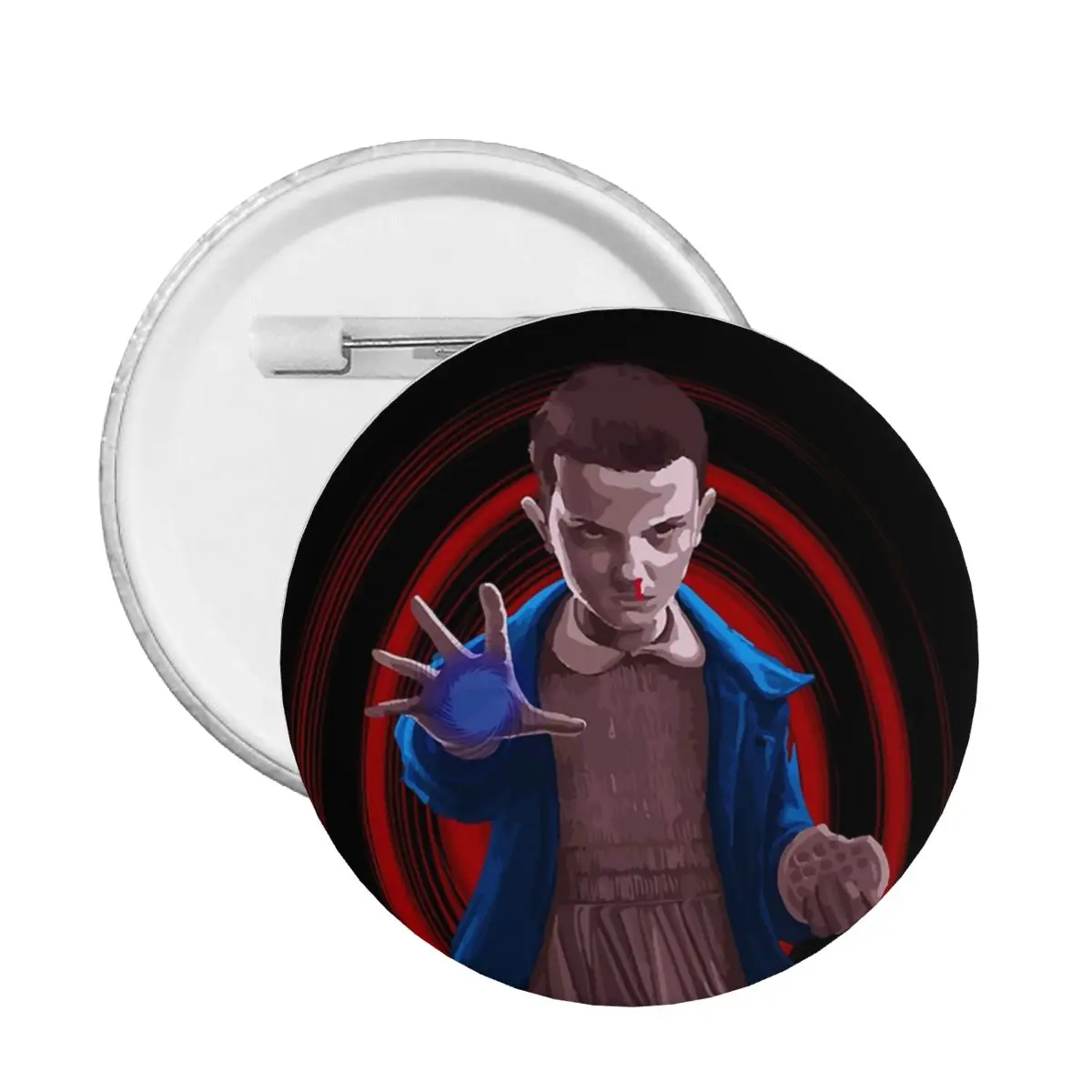 

Eleven Stranger Things Science Fiction Soft Button Pin Customizable Brooch Girlfriend Creative Pin