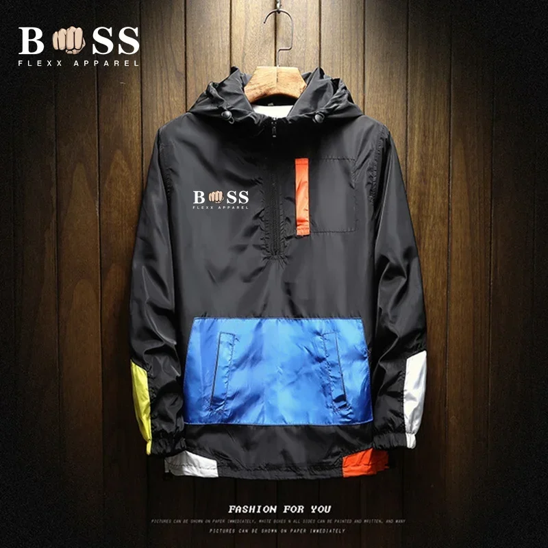 Мотоциклетная куртка с принтом Harajuku