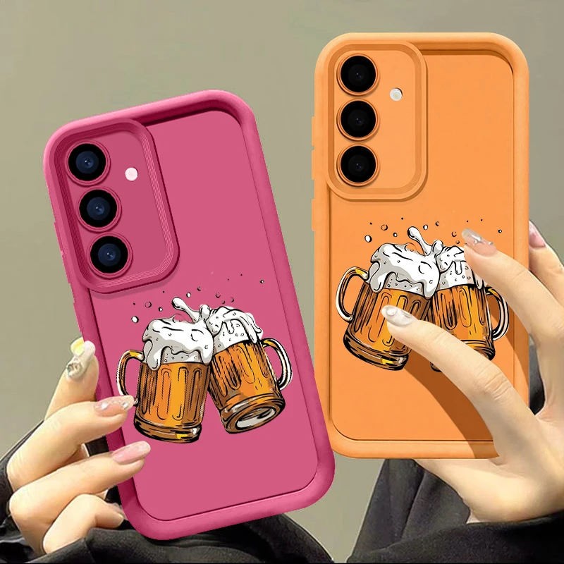 Милый чехол для телефона с принтом чашки для Samsung Galaxy A18 A57 A37 a27 A56 A16 A17 A55 A54 5G A26 A36 S26 S25 S24 S23 Ultra S26 FE. (art.: 3920dd16aa72e) - 3920dd16aa72e