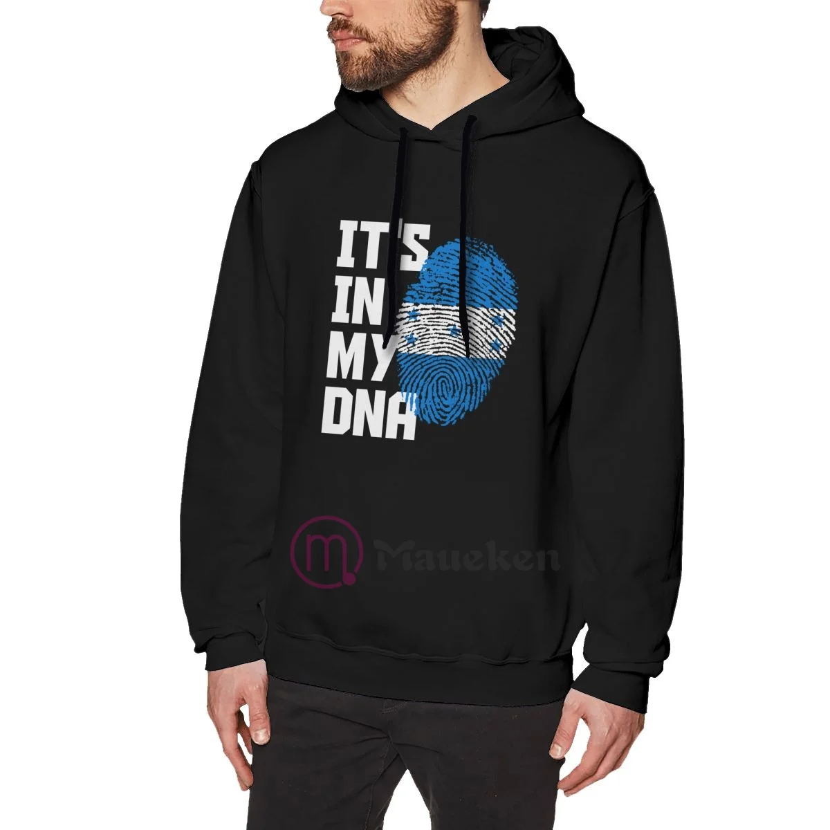 

It's In My DNA Honduras Country Flag Cotton Hoodies Men Sweatshirt Hip Hop Streetwear Tracksuit