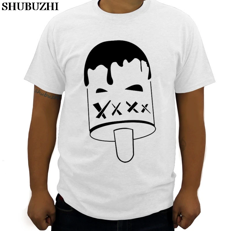

drop shipping mean ice cream men t-shirt luxury brand summer fashion hip-hop o-neck tee shirt short sleeve big size 5XL