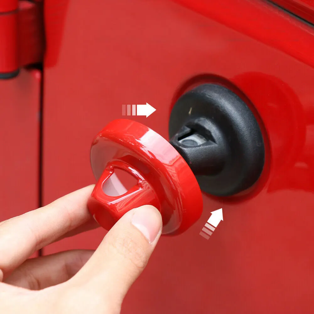 

Red Radio Antenna Base Opening Cover Decoration Trim ABS Car Exterior Accessories Fit for Jeep Wrangler 2007-2016