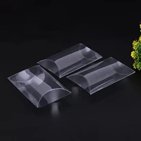 20pcs pillow shape clear pvc candy box transparent gift box packaging plastic storage box car toy display flower box