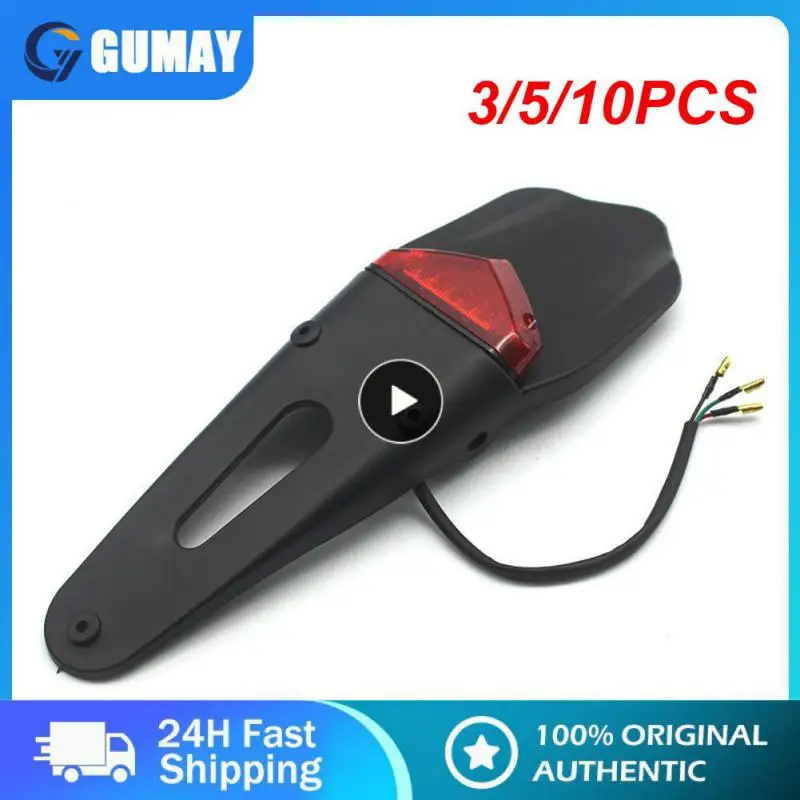 

3/5/10PCS With Rear Fender License Plate Bracket Holder Motorcycle Taillights Easy Installation