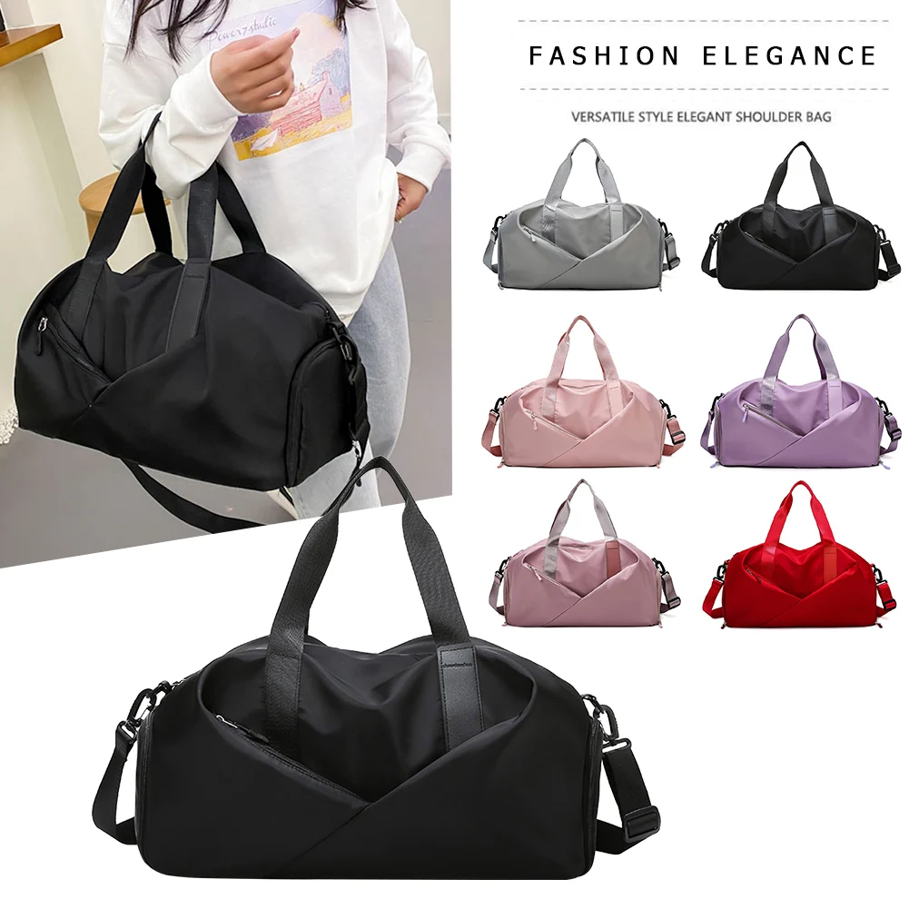 

New Foldable Fitness Bags Large Capacity Yoga Swimming Portable Travel Bag Water Repellent Dry Wet Separation Gym Handbags