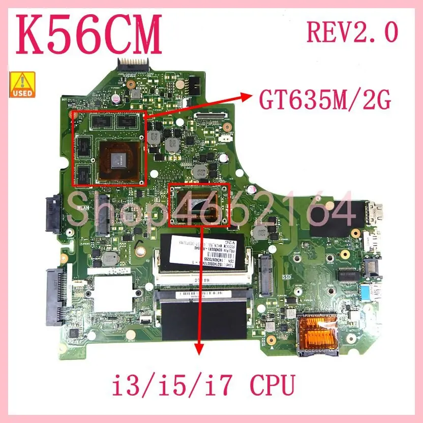     K56CM REV.2.0   i3/i5/i7 GT635M/2G   Asus K56CM K56CB K56C S550C S550CM, , , /