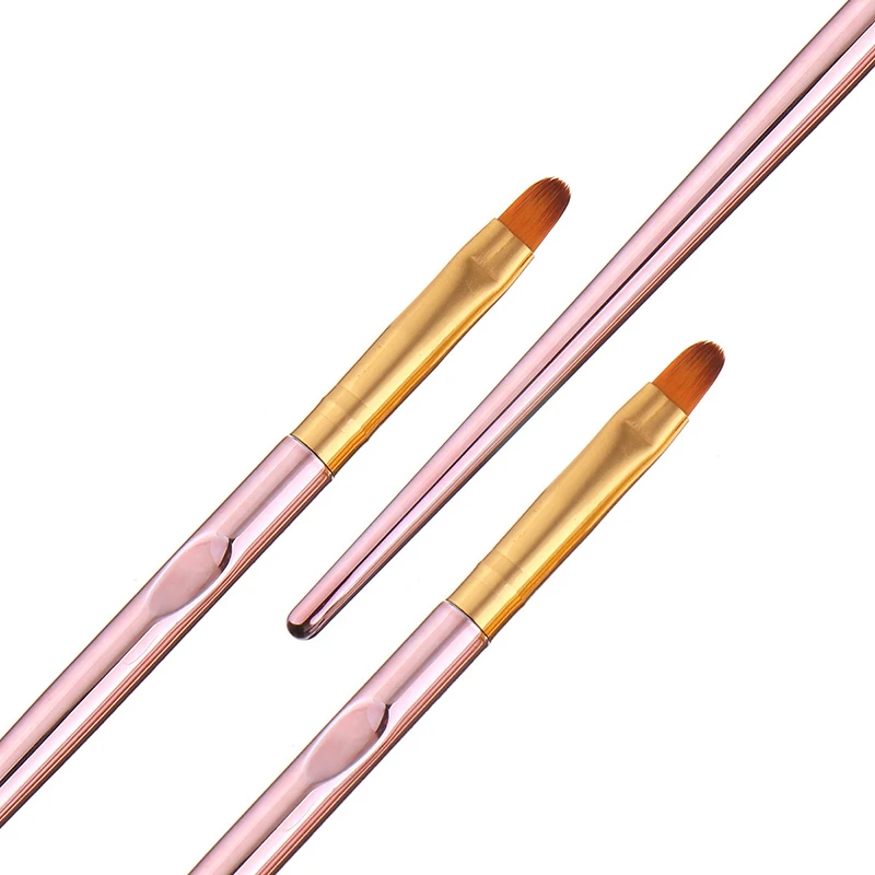 Набор инструментов для маникюра UV Gel Manicure Tool Set, включающий 3 профессиональные кисти для ногтей: линер, точилка, веерный дизайн, а также акриловая кисть для рисования и вырезания.