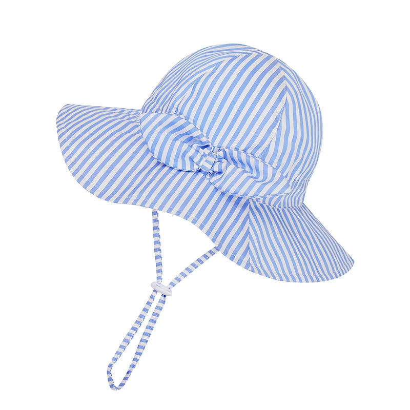Летняя шляпа для девочек детская Солнцезащитная с большими полями пляжный