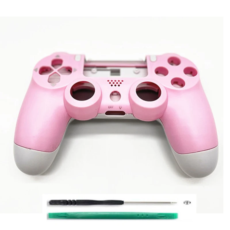 

DIY Розовый Сменный Чехол для передней и задней панели корпуса, чехол, Лицевая панель для PS4 JDS 055, искусственная кожа, контроллер, мод, инструме...