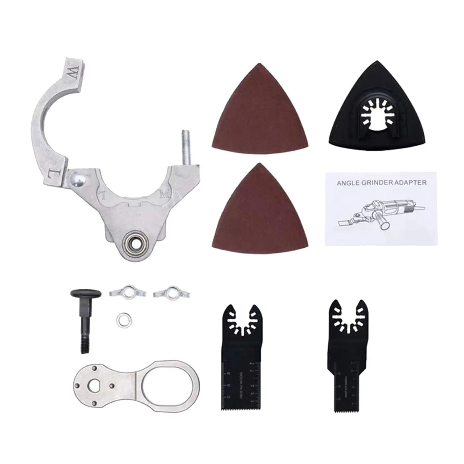 

Angle Grinder Adapter Professional Angle Grinder Conversion Head Kits Oscillating Tool for Tile Cutting Polishing Home DIY Metal