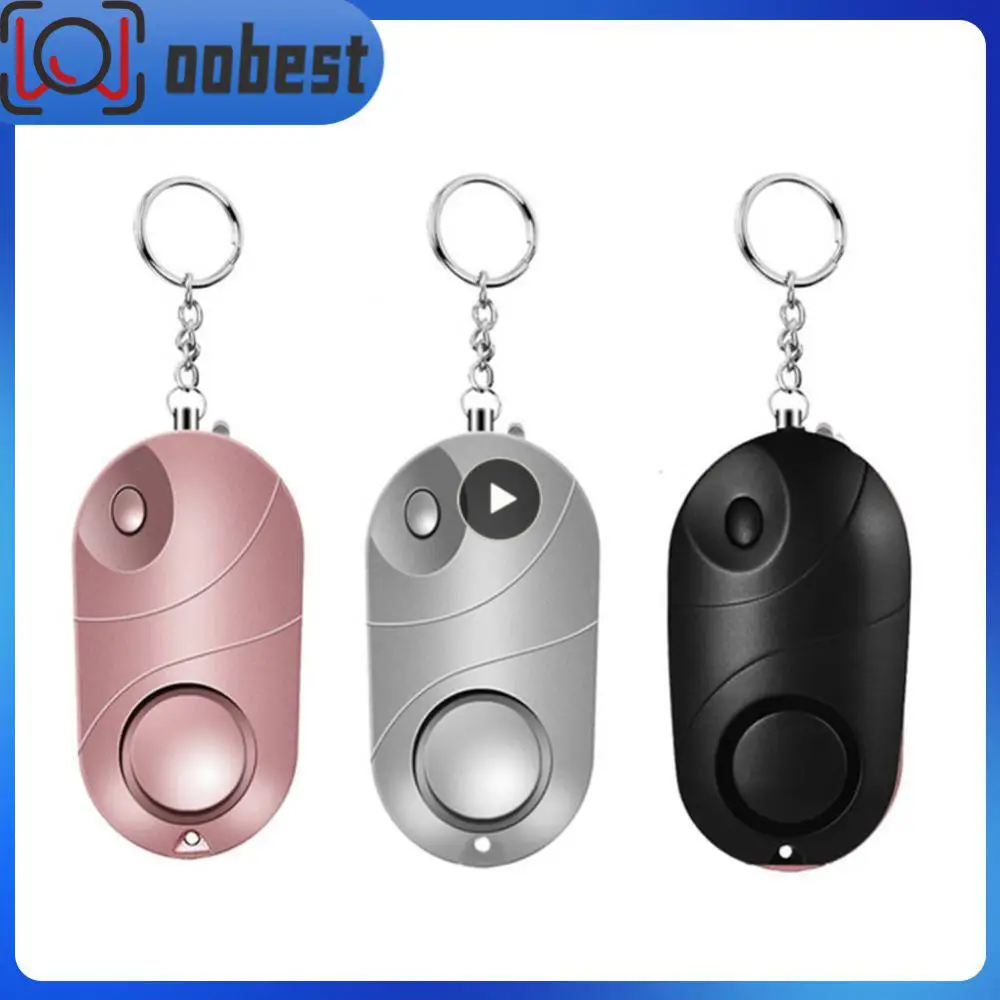 

130dB Personal Alarm Safe Sound Emergency Outdoor Tools Self-Defense Security Alarm Keychain LED Flashlight Self-defense Key