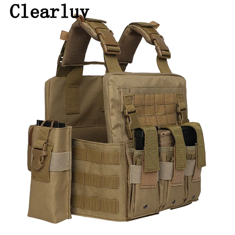 

1000D Nylon Plate Carrier Tactical Vest Outdoor Hunting Protective Quick Release Laser Cutting SWAT Combat