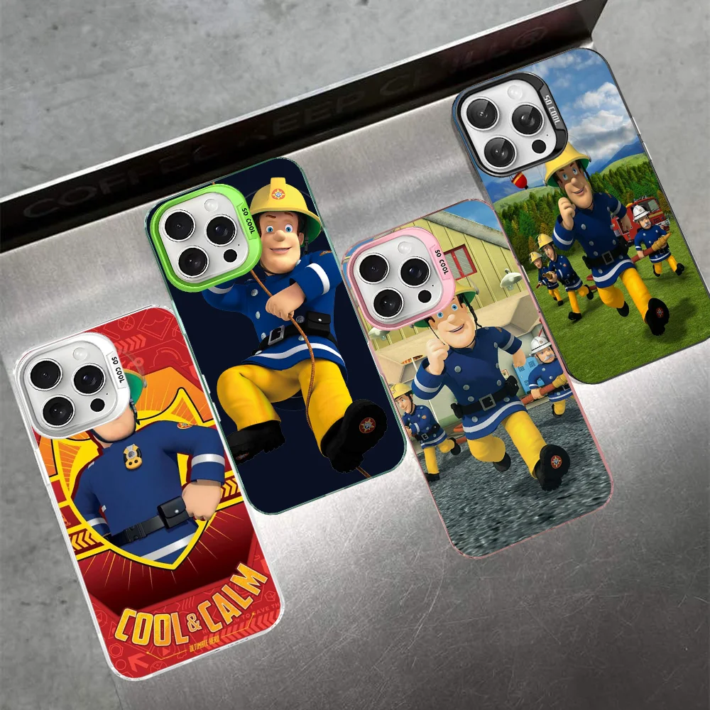 Фото F-Fireman Sam Phone Case For IPhone 16 15 14 13 12 11 Pro Max X XR XSMAX 8 7 Plus Matte Shockproof Back Cover №2