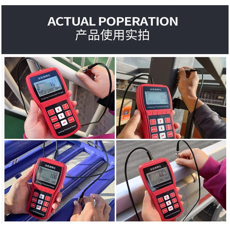 Толщиномер покрытия XCT330 высокоточный оцинкованный антикоррозийный огнестойкий