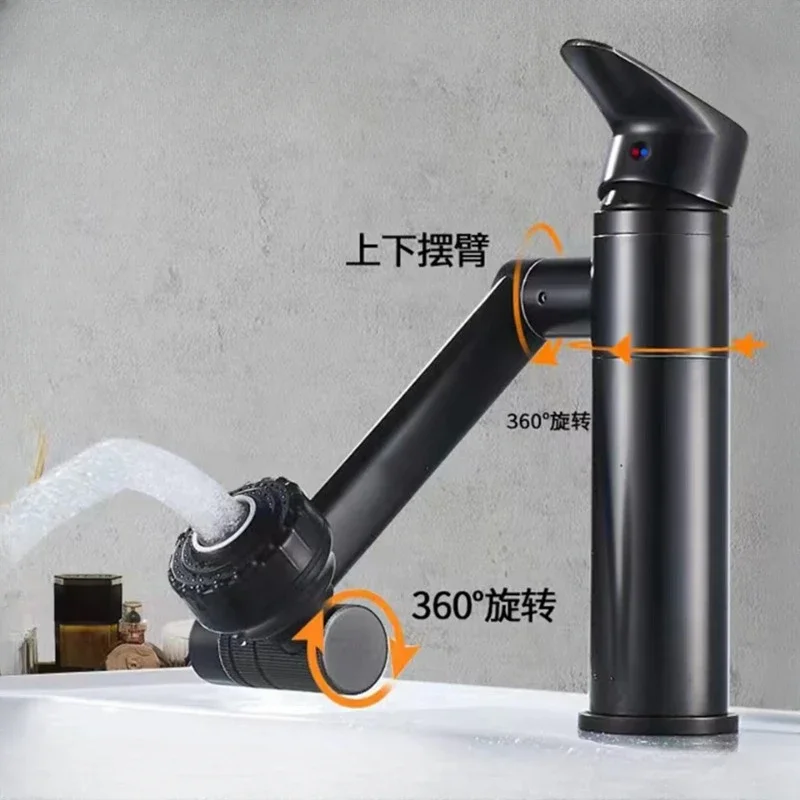 Смеситель Lucky Cat для ванной комнаты Универсальный вращающийся кран горячей и