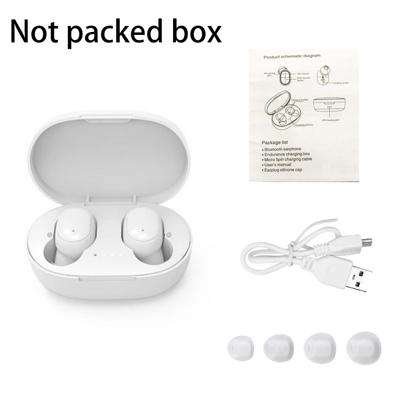 A6s TWS басовая гарнитура Беспроводные наушники спортивные мини стерео