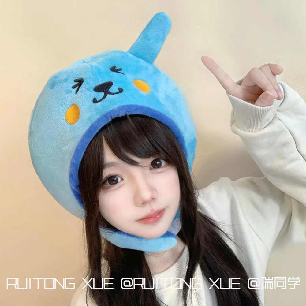 Kawaii Qoo плюшевая шапка с героями мультфильмов осенне-зимняя новая девичьим