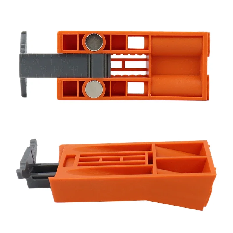 Pocket Hole Jig Set Bevel Angle Drill Guide 9.5mm Step Puncher with Magnet Positioning Slider Carpentry Tools