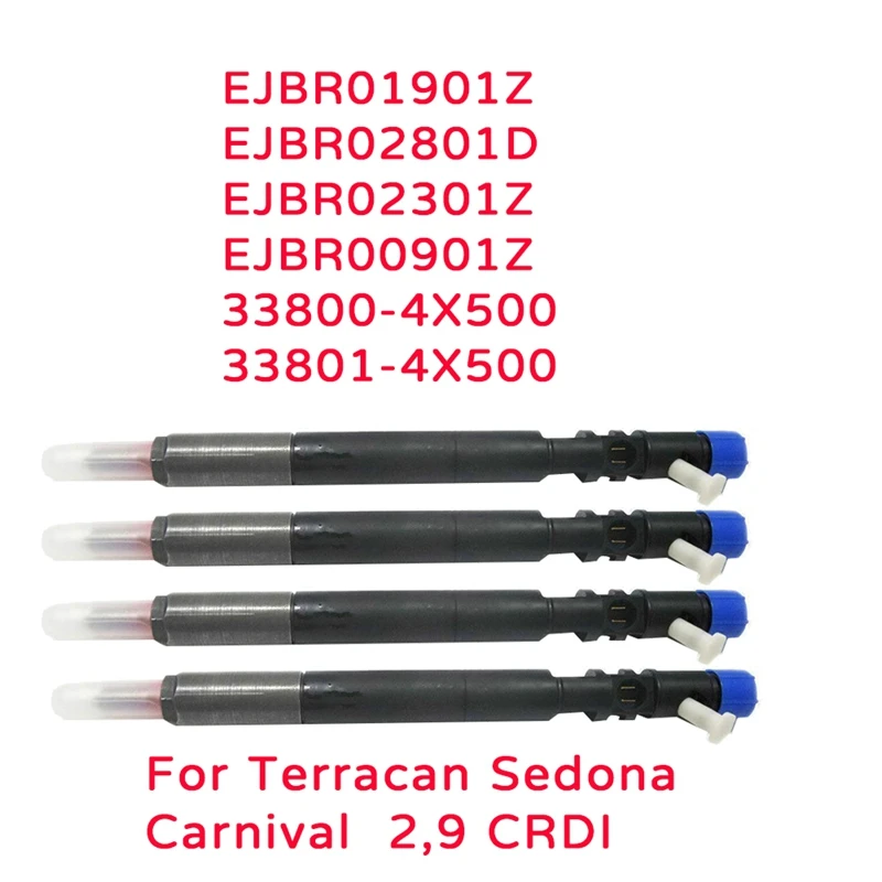 

Новинка, топливный инжектор DELPHI ejbr0285000 CRDI 33800-4X500 для HYUNDAI townan 2,9 KIA SEDONA / CARNIVAL 2,9, 4 шт.