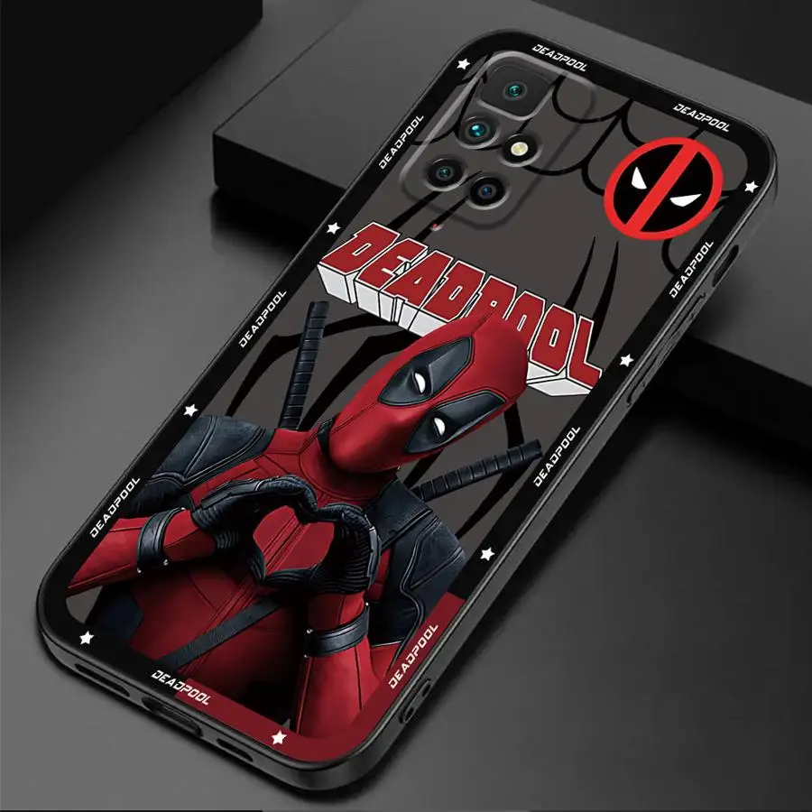 Marvel Deadpool Venom Phone Case for Redmi Note 11S 9S 8T 10S 12S 11 Pro 10 12 9 8 7 13 9T Luxury Coque TPU Soft
