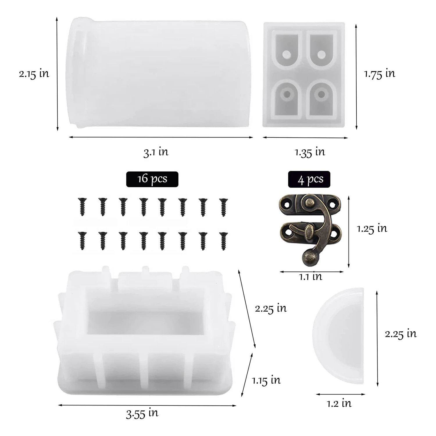 Коробка С Сокровищами и формы для игральных костей силиконовые хранения сундука