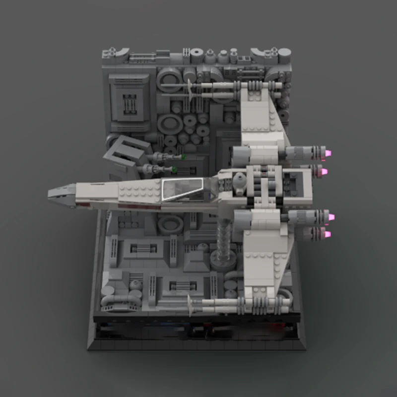 1851 шт. Moc Death Star Trench Run тематическая витрина для 75301 X-Wing Fighter строительные блоки