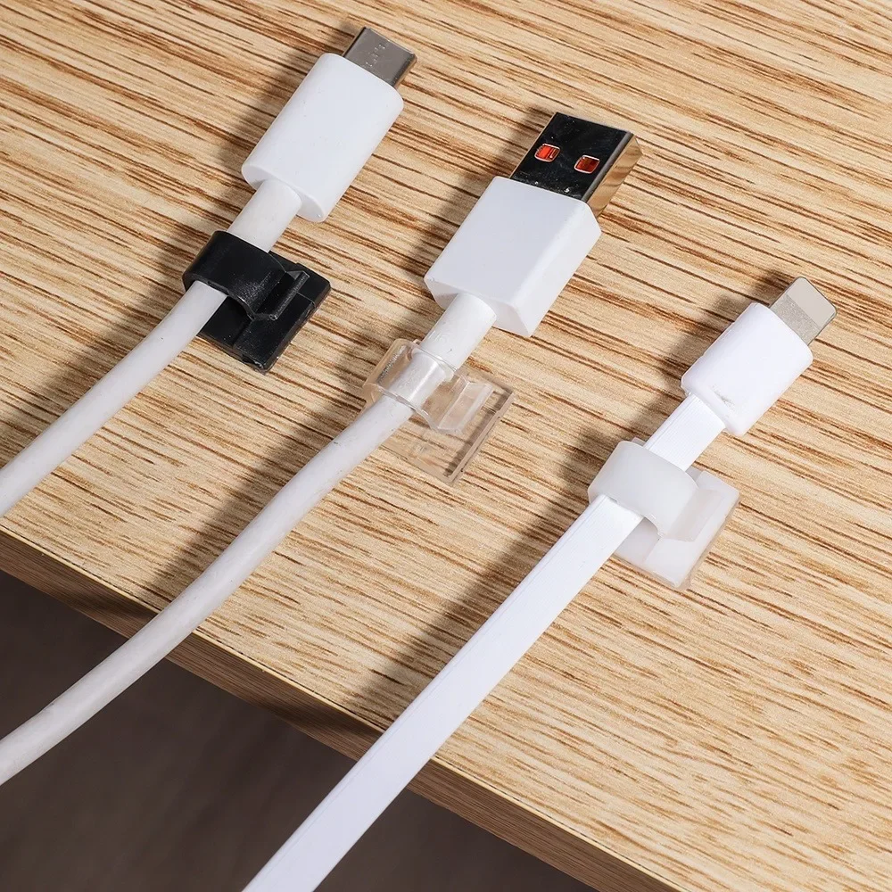 50 шт. самоклеящиеся зажимы для кабелей