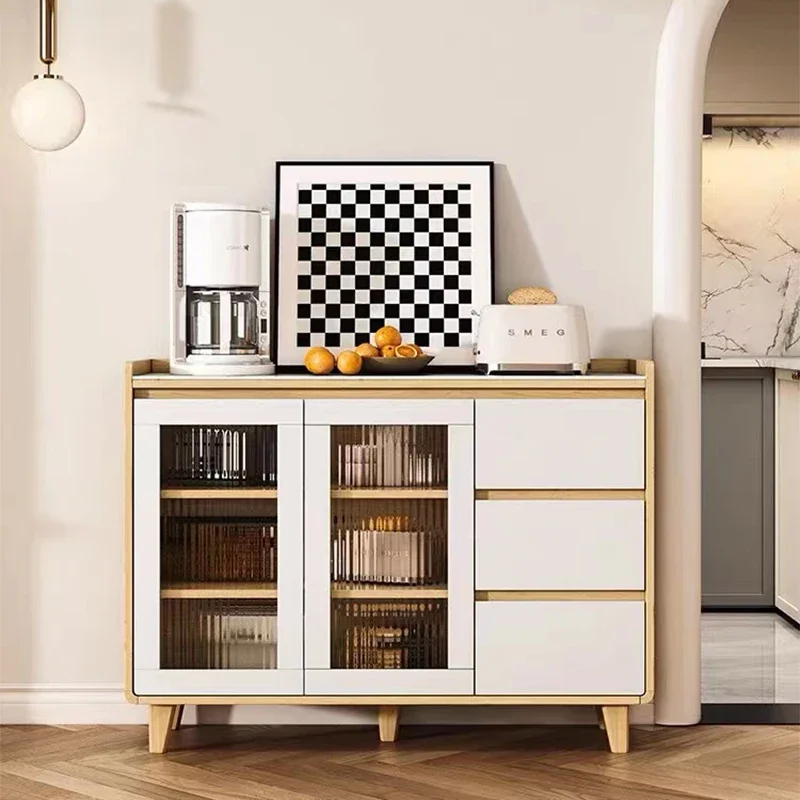 Стеклянные шкафы для гостиной из массива дерева ящик хранения кладовой витрина