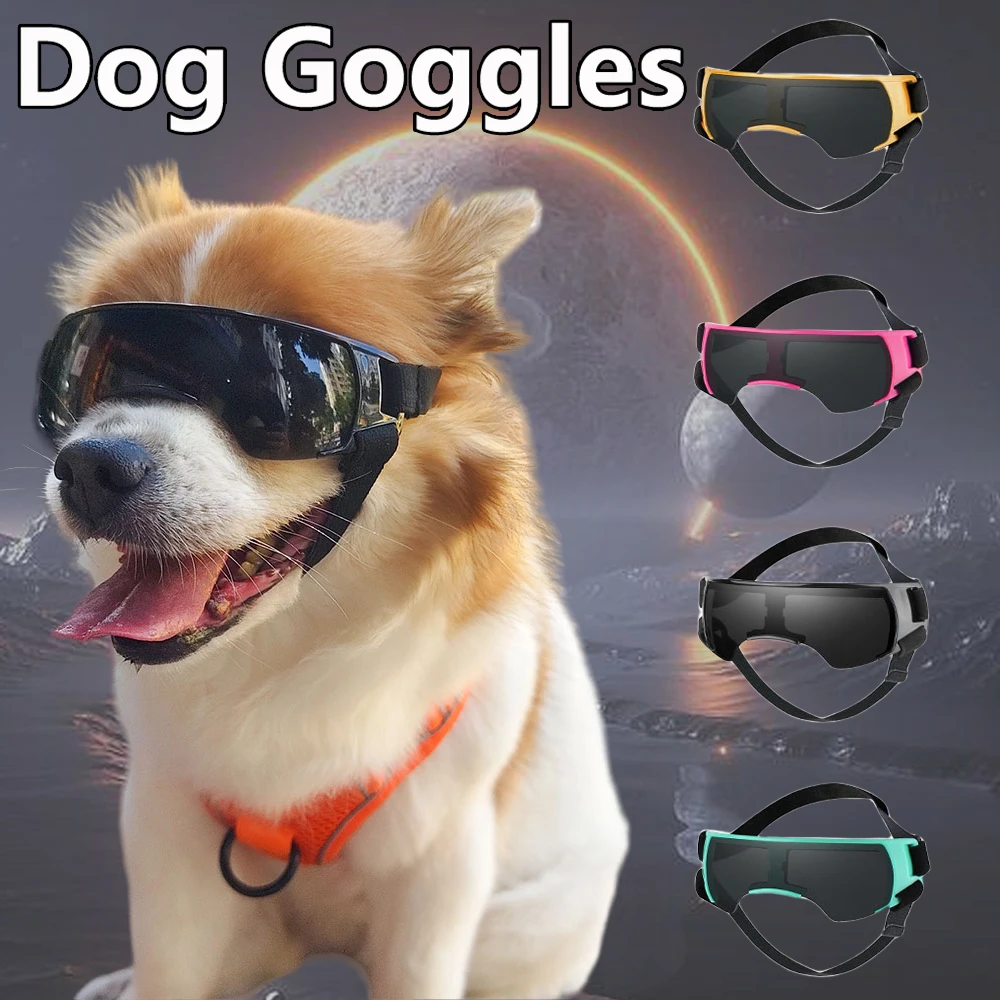 

Handsome Puppy Goggles Uv Protection Dog Goggles Windproof Anti-Fog Dustproof Snowproof Puppy Glasses For Outdoor Riding Driving