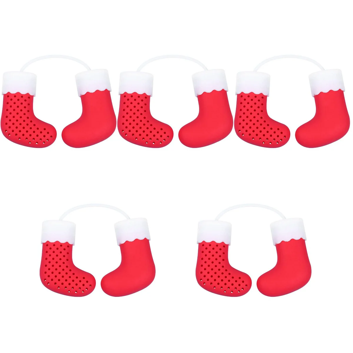 

Tea Infuser Christmas Filter Strainer Loose Leaf Holder Steeper Cookingoffice Brewing Resistant Wear Design Household Silicone