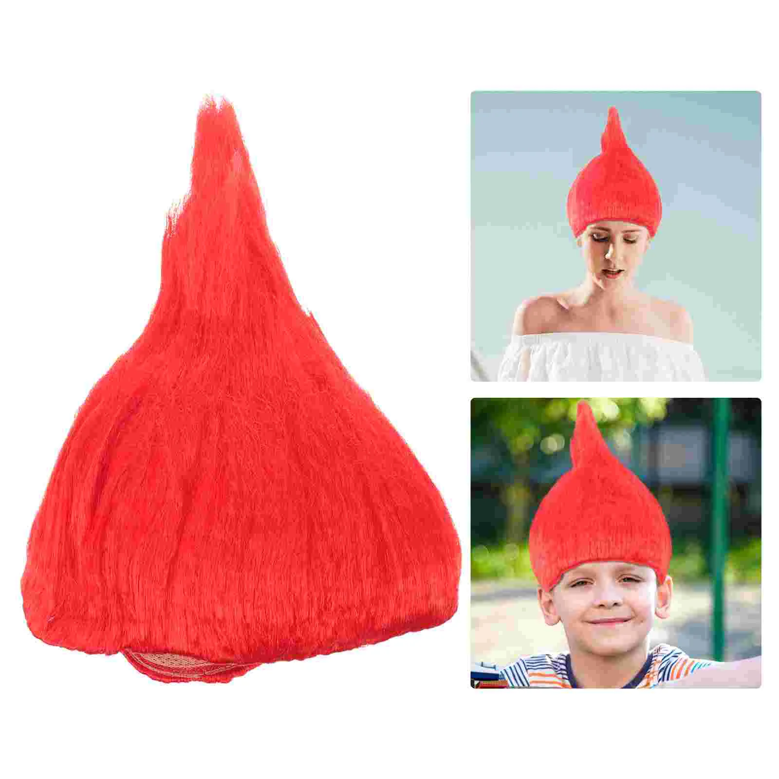 Зеленые парики Фестиваль троллей Рождественский короткий карнавальный головной