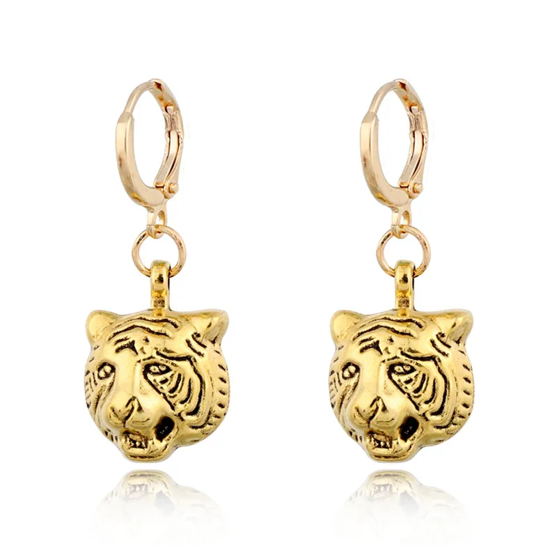 

New Products Hot Selling Fashion Trend Jewelry Creative Design Animal Jewelry Tiger Pendant Earring Jewelry