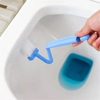 2pcs s type toilet cleaning brush bathroom cleaning accessories portable curved handle toilet brush household cleaning scrubber