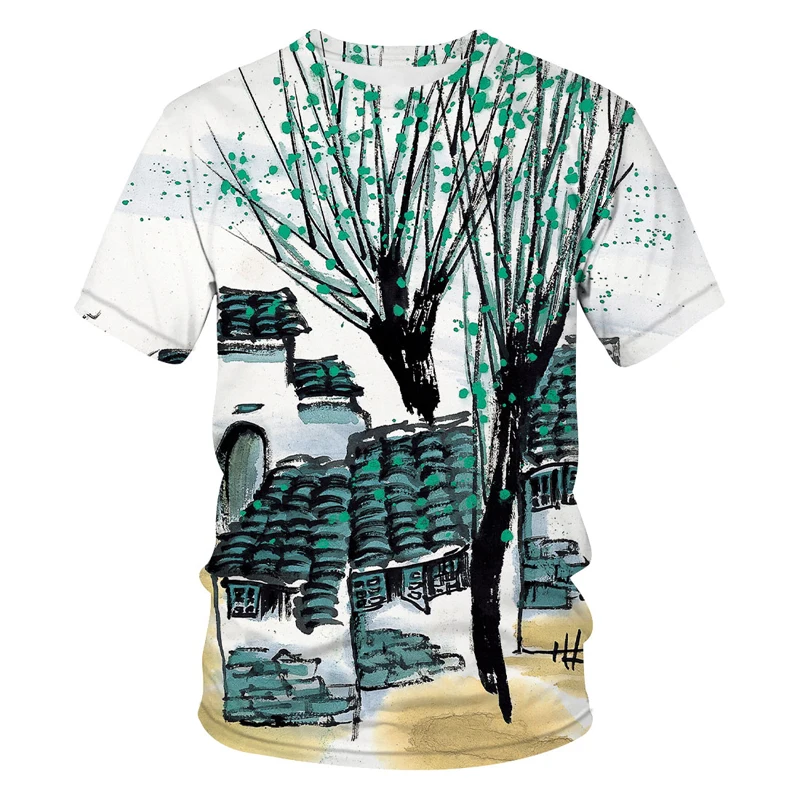 

Футболка мужская с 3D-принтом, удобная тенниска с круглым вырезом и короткими рукавами, модная индивидуализированная уличная одежда в стиле ...