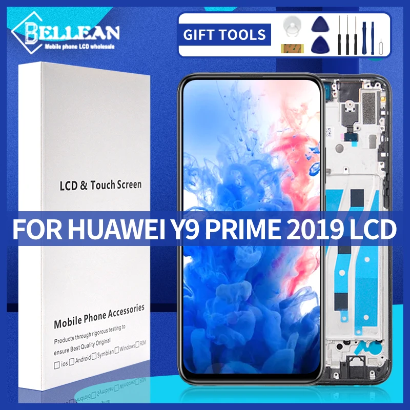 Catteny 6 59 дюймов Y9 Prime 2019 ЖК-дисплей для Huawei P Smart Z дисплей Сенсорная панель экран