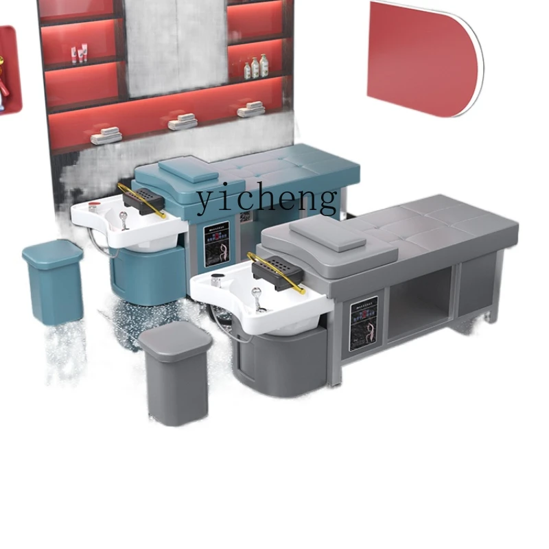 

XL High-End Ceramic Basin Steel Frame Thai Shampoo Chair Water Circulation Fumigation Head Therapy Bed