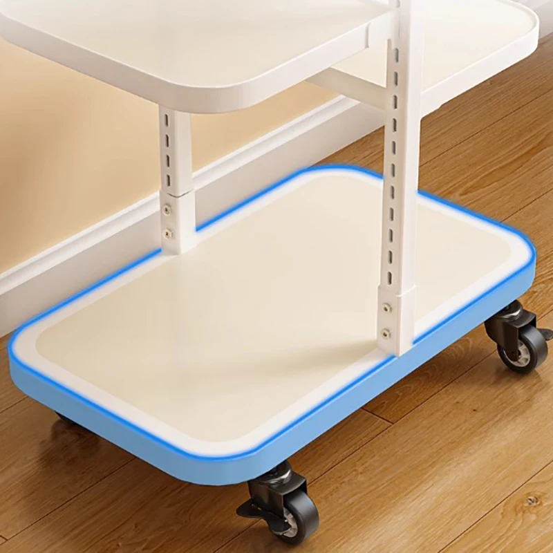 Элегантный скандинавский книжный шкаф на колесах вертикальный металлический