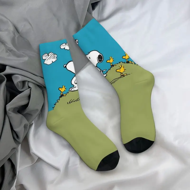 Носки мужские с рисунком комиксов Снупи Бигль собаки забавные носки унисекс